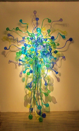 Freedom euphemism stretch of high-quality color hand blown glass chandelier