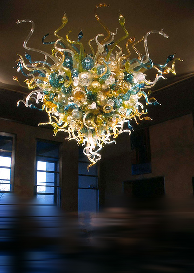 Quality personalized colorful hand-blown glass art chandeliers interior decoration