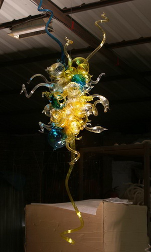 Mini and exquisite hand blown colored Murano glass Christmas ceiling lights