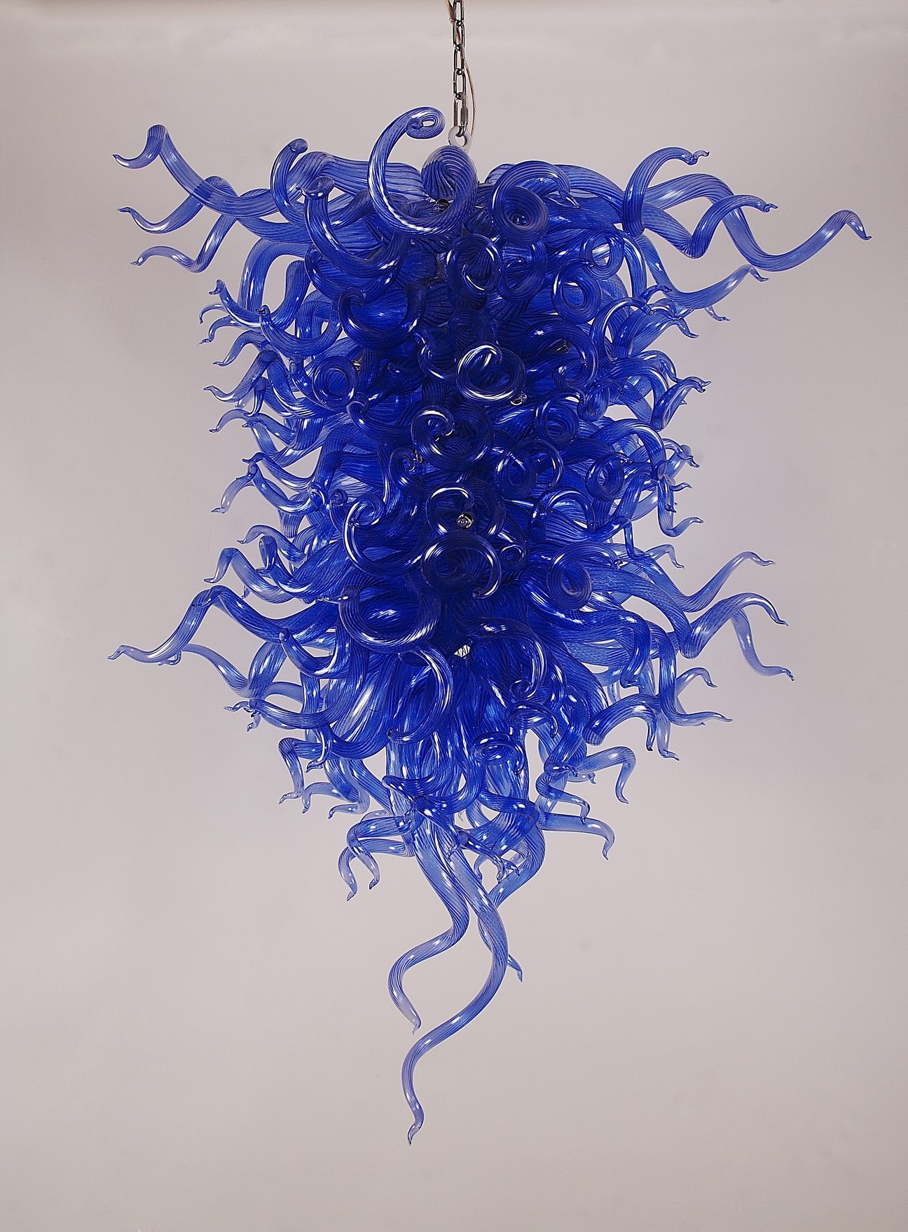 Free Shipping trendy Hand Blown Blue Glass Chandelier Lamp Free Shipping trendy Hand Blown Blue Glass Chandelier Lamp