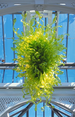 most popular indoor lighting blown green glass Chandelier