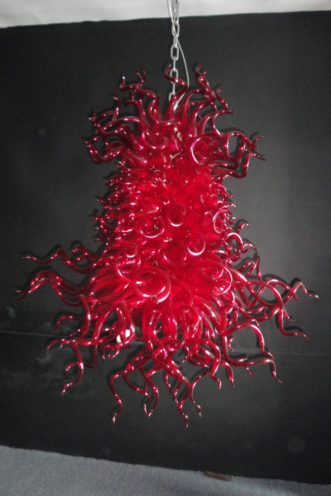Of customized selling various places modern Red bright blown glass chandeliers ceiling lamp Of customized selling various places modern Red bright blown glass chandeliers ceiling lamp
