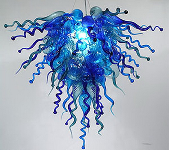 Custom fabulous quality decoration blue hand blown art glass chandelier led ceiling lights Custom fabulous quality decoration blue hand blown art glass chandelier led ceiling lights