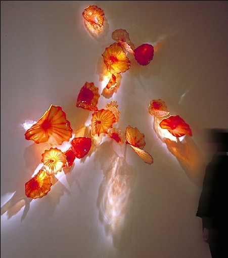 Dale Chihuly Wall Hanging Art Decor Colorful Glass Plates Wholesale Dale Chihuly Wall Hanging Art Decor Colorful Glass Plates Wholesale