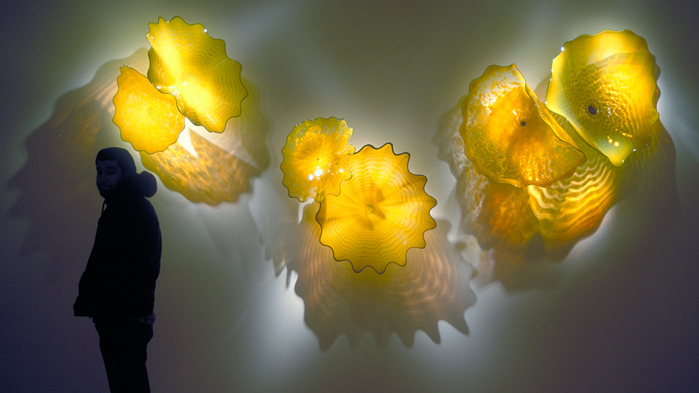 Yellow Western Style Art Home Blown Glass Plates for Weddings Yellow Western Style Art Home Blown Glass Plates for Weddings